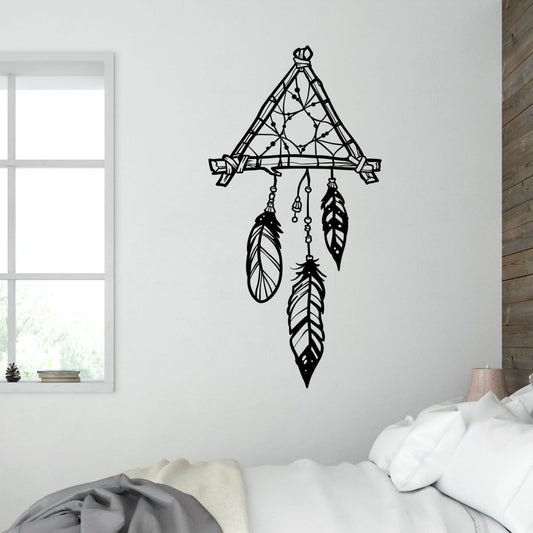 triangle dream catcher wall decal