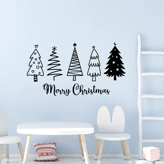 christmas tree wall decals